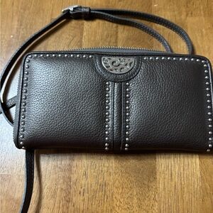 BRIGHTON Pretty Tough Collection Roxy Pewter crossbody